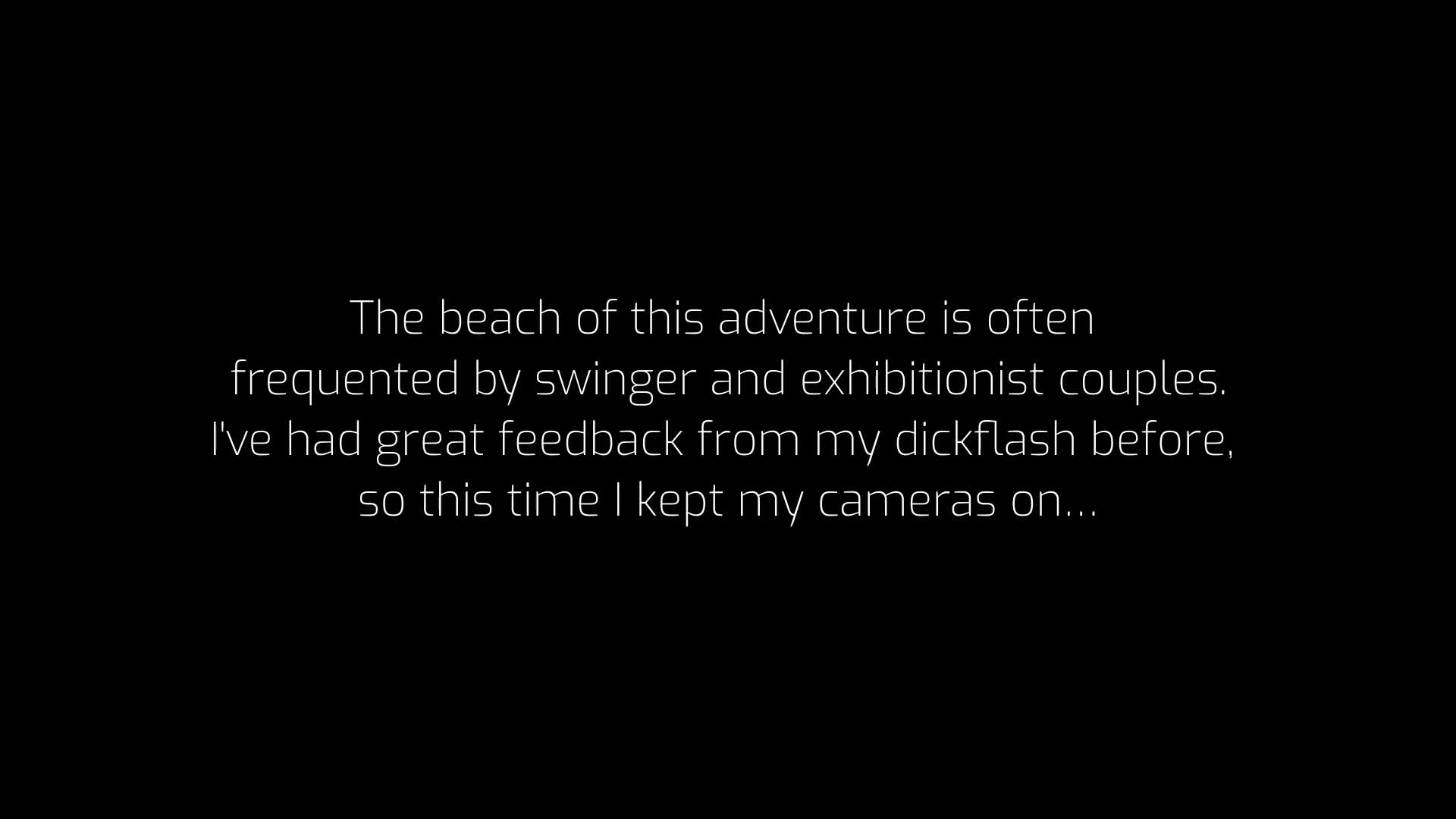 Swinger Beach Slut Dickflash for a Sexy Bitch at the Beach She Doesn't Resist and Makes Me Cu