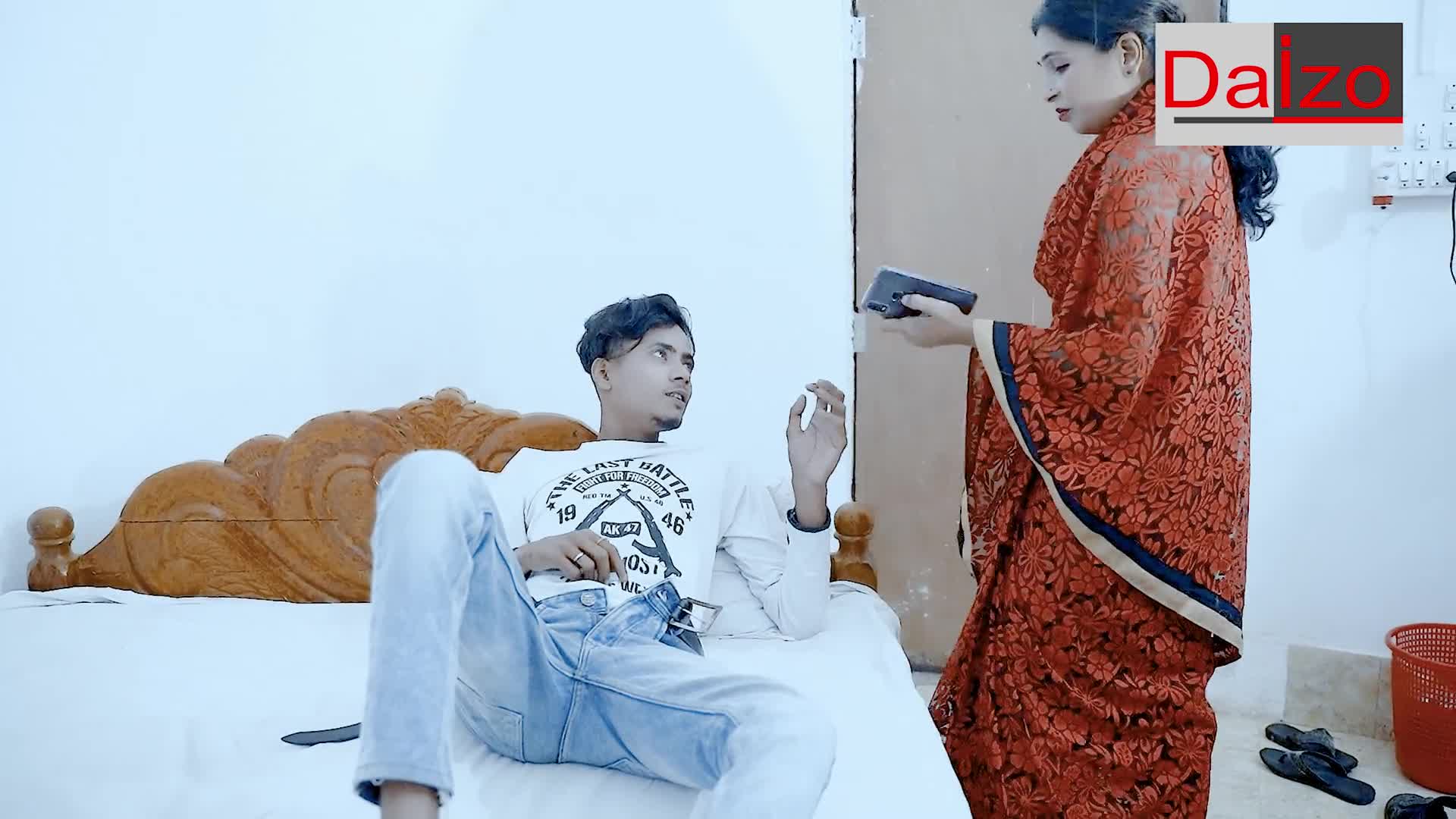 Indian Stepmom Satisfy Her Stepson Fucking Doggy Style Big A