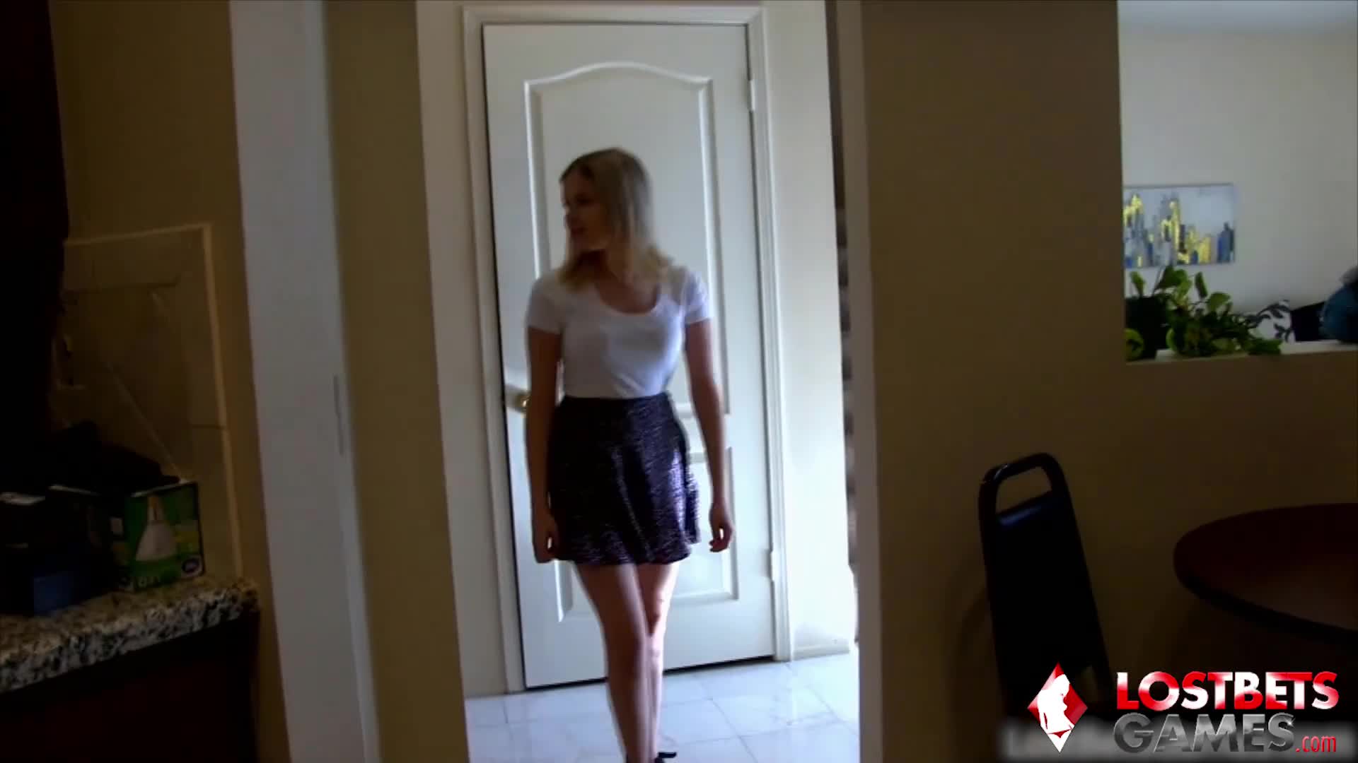 Cute Girls Play a Game of Strip High card Wins Things get Hot Quickly