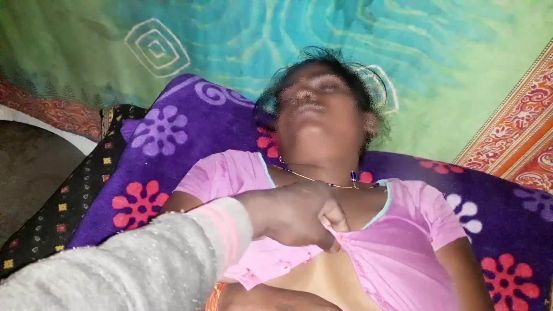 Cute Villager Bhabhi Hard Sex First Time Her Cremie Tight Pussy