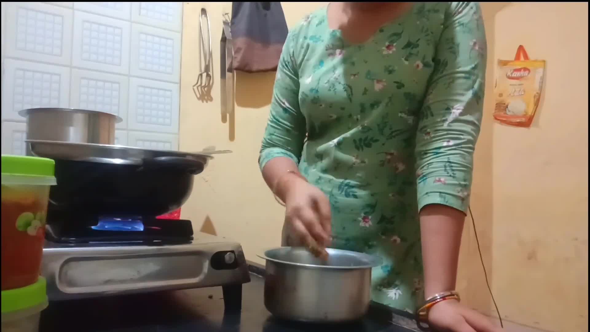Indian Hot Wife got Fucked While Cooking in Kitchen