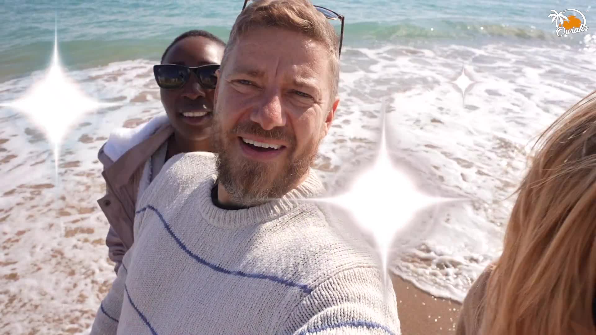 White Couple with Ebony Star in Stunning Threesome Behind the Scenes Owiaks and Zaawaadi